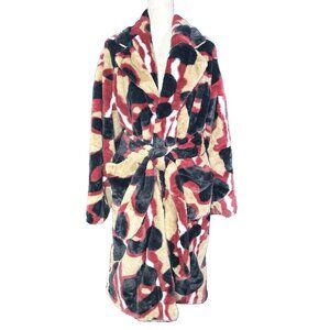 Rare Puma Oversized Faux Fur Madison Coat Jacket Animal Print Animal Print S